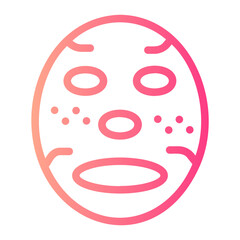 sheet mask gradient icon
