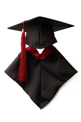 Graduation white background graduation gown intelligence.