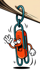 paperclip character comic