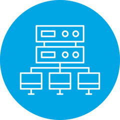 Load balancing icon single vector illustration