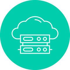 Cloud Computing icon single vector illustration