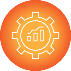Optimization icon single vector illustration