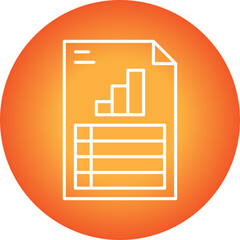 Report icon single vector illustration