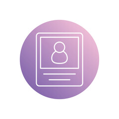 User Account icon isolated on a white background. Vector illustration.