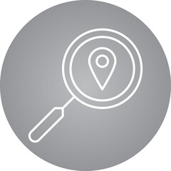 Location Analytics icon single vector illustration