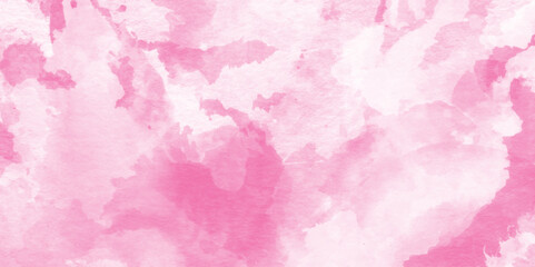 pastel hand painted watercolor of pink texture, Abstract grainy fantasy smooth light pink watercolor paper texture with clouds, Grunge pink background, Stain artistic hand painted texture of pink.