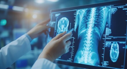 X-ray images of human bones x-ray professional display.