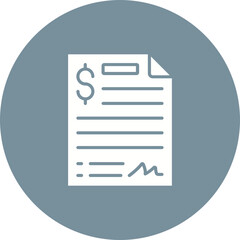 Fototapeta premium Contract Icon