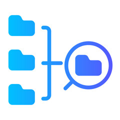 data collection Gradient icon
