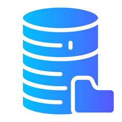 database storage Gradient icon