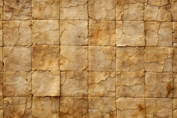 Aged Paper Texture Background With Square Tiles