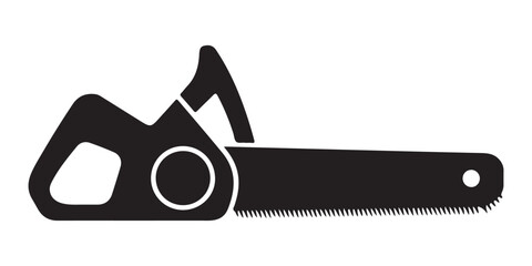 Vector Illustration of a Chainsaw