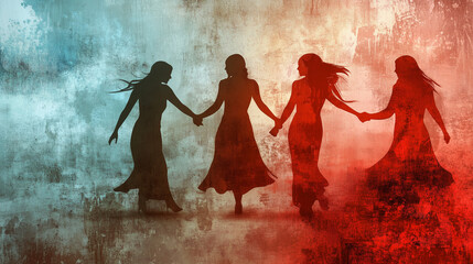 A symbolic picture representing the fight against violence against women