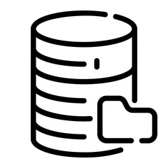 database storage Line Icon
