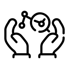 diversification Line Icon