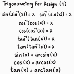 Inverse Trigonometric Functions Properties illustrations