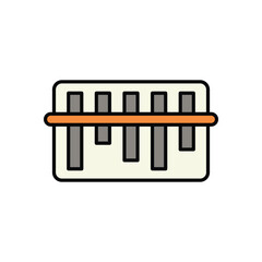Barcode icon isolated on a white background. Vector illustration.