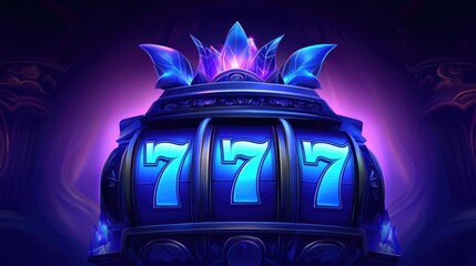 Spin the reels exciting jackpot adventure online casino digital art dark fantasy close-up gaming thrill