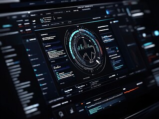 A digital dashboard showing real-time market conditions and debt performance metrics, symbolizing cost of capital