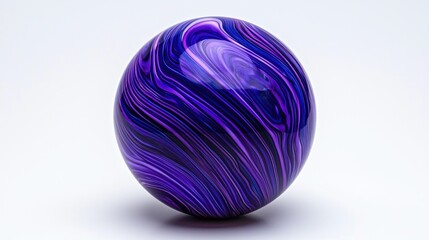 Fototapeta premium Captivating purple marble sphere indoor setting artistic photography minimalist background close-up perspective abstract design