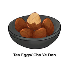 Chinese Traditional Cuisine Tea Eggs Cha Ye Dan