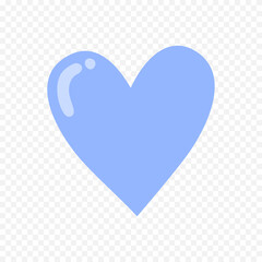 Doodle hand drawn heart drawing on white background