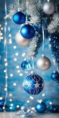 blue christmas background
