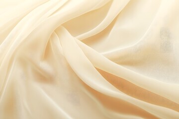 Obraz premium Light beige grainy gradient background, vanilla toned blurry cosmetics background, silk drapery backdrop