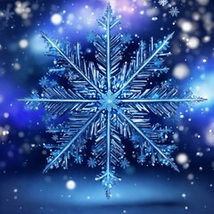 snowflakes on a blue background