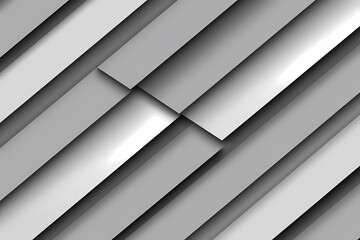 Obraz premium Abstract Gray Geometric Pattern with Layered Slanting Shapes