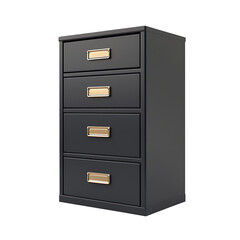 File cabinet isolated on white background full depth of field 
