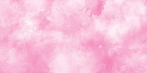 Pink backgrounds watercolor vintage grunge texture, Soft and cloudy watercolor stain of pink paint texture, brush painted watercolor abstract painting background, fresh and blurry pink cloud sky.