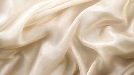 Obraz premium Neutral Elegant Silk Fabric Texture for Background or Textile Design