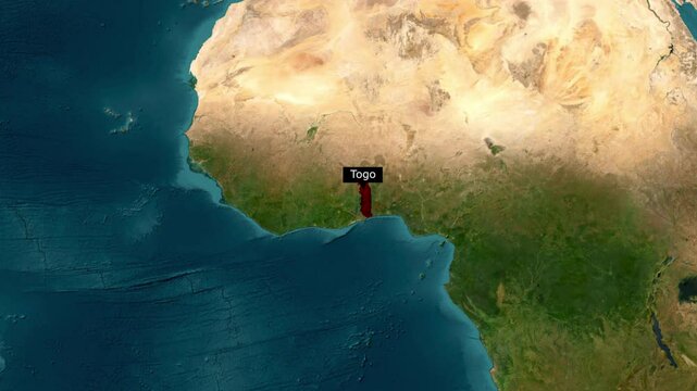 togo Map Zooming In. Exploring the Details of the togo Map
