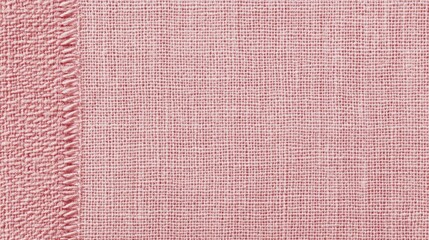 Fototapeta premium Delicate soft pink fabric texture featuring a subtle weave design ideal for background or textile applications