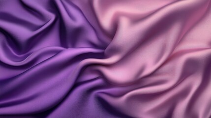 Obraz premium Elegant Satin Fabric with Soft Linear Gradient in Romantic Pink and Light Purple Tones