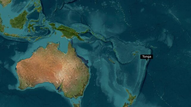 Tonga Map Zooming In. Exploring the Details of the Tonga Map