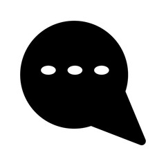 Fototapeta premium chat speech bubble icon vector design template