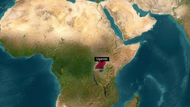 Uganda Map Zooming In. Exploring the Details of the Uganda Map