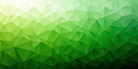 Obraz premium Green gradient abstract triangle background with triangles, perfect for modern wallpaper, green, gradient, abstract