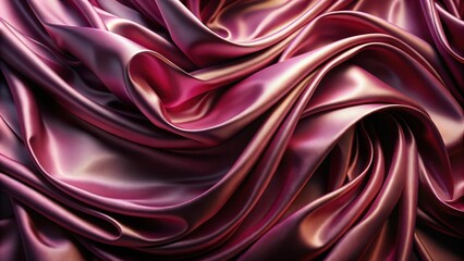 Obraz premium Elegant luxury cloth with wavy folds creating a sense of movement and fluidity , abstract, background, fabric, textured, smooth