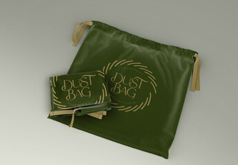 Dust Bag Packaging Left View Mockup