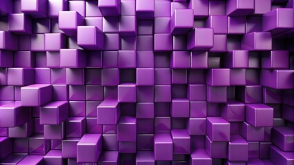 Abstract composition of purple cubes render, abstract, composition, purple, cubes,render, geometric, shapes, digital, art