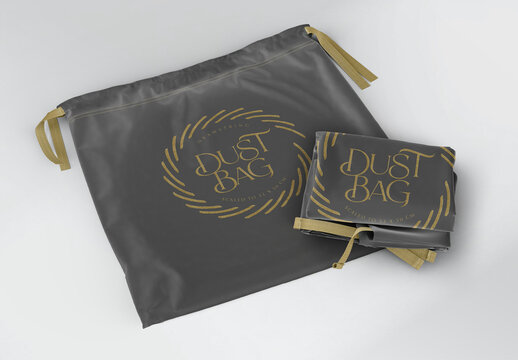Dust Bag Packaging Right View Mockup