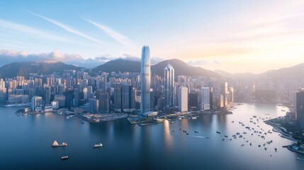 Obraz premium city skyline