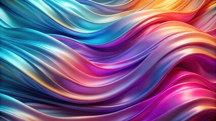 Obraz premium Cloth fabric gradient waves abstract background, cloth, fabric, gradient, waves, abstract, iridescent
