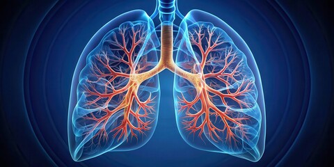 lungs revealing detailed bronchial structure, anatomy, medical, respiratory system,lungs, bronchial, structure, science, health