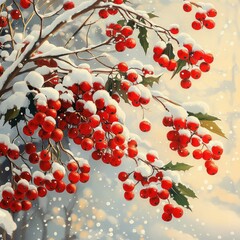 red berries on a branch