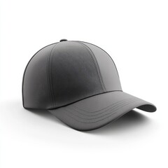 Fototapeta premium realistic high quality Grey baseball hat mockup isolated 