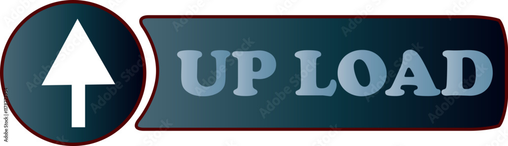 Wall mural up load button vector file svg